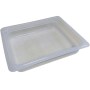 Şeffaf zeytinyağlı yemek gastronom küvetleri meze için plastik gastronom küvetlerinden GN 1/2 ölçülü bu gastronom kabın modeli GNP-1265 olup 6.5 cmlik derinliktedir - 1/2 şeffaf gastronom küvet satışı ve diğer gastronom küvet çeşitleri için yazabilirsini