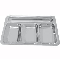 21x31 cm boyutlarında 0.60 mm paslanmaz çelikten üretilen 4 gözlü kreş tabağı; anaokulları ve kreşlerde hijyenik ve dengeli yemek servisi sağlar. Kırılmaya dayanıklı yapısıyla çocuk sağlığına uygun tabldot tabağını sepete ekleyerek satın alabilirsiniz.