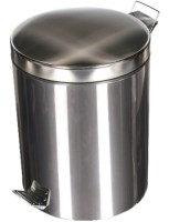 Hijyenik kullanım sağlayan ayak pedallı, çıkarılabilir plastik iç kovalı 5 litrelik çöp kutusu.