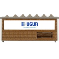 UDM 6+2 Ahşap Dondurma Reyonu, dekoratif şıklığı ve dayanıklı soğutma sistemiyle en sıcak havalarda bile dondurmalarınızı taze tutar. 2220mm genişliğindeki bu devasa reyon, Türkiye’nin tüm şehirlerine korunaklı ambalajıyla gönderilmektedir.