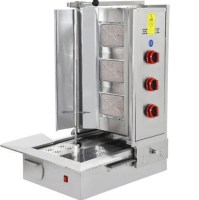 4.40 Kw güç kapasitesine sahip alttan motorlu döner makinası, hem doğalgaz hem de tüp (LPG) ile çalışmaya uygundur. Her bir radyanın ayrı kumanda edilebilmesi sayesinde ısı kontrolü tamamen sizdedir. 32 kg ağırlığındaki bu dayanıklı ürün, uzun ömürlüdür.