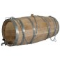 50x26 cm ölçülerinde, 30 litre hacimli ham masif meşe ağacı ayran fıçısı. Geleneksel içecek saklama ve sunumu için uygun, metal kuşaklı ve musluk delikli doğal ahşap fıçı. Şık ve otantik görünümlü restoran ve ev tipi meşe fıçı.