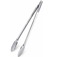 Endüstriyel mutfak standartlarında üretilen 41 cm büyük boy balık maşası, yüksek ısıya dayanıklı paslanmaz gövdesiyle uzun ömürlü kullanım sunar. Ergonomik tasarımıyla büyük balıkları ve et parçalarını kolayca kavramayı sağlar.