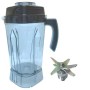 Gtech Gt Professional Bar Blender 2 Litre Bıçaklı Hazne Seti. Kırılmaya dayanıklı sert plastik kavanoz ve paslanmaz çelik parçalayıcı bıçak grubu. Endüstriyel mutfaklar için profesyonel blender yedek parçası #Gtech #BarBlender #BlenderHaznesi #YedekParça