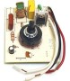 Bar blender motor hızını yöneten orijinal elektronik kontrol kartı. Potansiyometre ve devre elemanları ile bıçak dönüş hızını hassasiyetle ayarlar. Cihazın güç yönetimini sağlayan, arızalı veya dengesiz çalışan blenderler için kritik yedek parçadır.