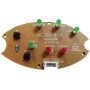 Uğur UBM 20 buz makinesi elektronik kontrol kartı. Görselde kart üzerindeki orijinal açma/kapama düğmeleri, çalışma durumunu belirten kırmızı-yeşil LED ışıklar ve montaj bağlantı noktaları sergilenmektedir.