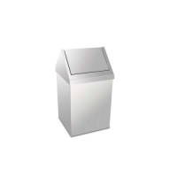 Kaliteli 430 kalite krom malzemeden imal edilmiş, 17x14x28 cm ölçülerinde ve 6 litre hacimli küçük boy orijinal sanayi tipi sallanır çatı kapaklı çöp kovasıdır. Yoğun kullanıma uygun bu nizamî mini ürün, 81 ile kargo ile sevk edilir.