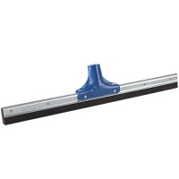 Endüstriyel metal gövdeye sahip, alt kısmında geniş su sıyırıcı ve kurulayıcı siyah lastiği ile üstünde sap montaj yuvası bulunan 75 cm genişliğindeki sanayi tipi metal çekçeğin beyaz arka planda profesyonel stüdyo ürün görseli.