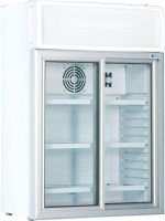 Aydınlatmalı kanopi ve iç aydınlatma sistemine sahip, çift temperli cam kapılı dikey meşrubat dolabı. Kendiliğinden kapanan kapı mekanizması ve 3 adet çıkarılabilir rafı ile market, kafe ve restoranlarda içecek teşhiri için en verimli çözüm.