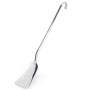 30 cm uzunluğunda özel presli paslanmaz çelik delikli yemek servis spatulası. Tulumba tatlısı, karnıyarık, kızartma ve kabak servisi için uygundur. Komple krom çelik yapısıyla hijyeniktir. Endüstriyel tip olup 2 yıl resmi garantilidir.