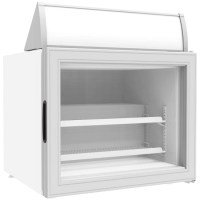 57x50,5x63,7 cm dış ölçülere sahip, dikey model paketli ürün dondurucusu. R600a soğutucu gazlı, 2 raflı, -18/-23 derece ayarlanabilir endüstriyel derin dondurucu görümü. #DikeyDondurucu #TeşhirDolabı