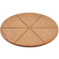 Kaliteli kayın kontra panelden imal edilen 30 cm lik yuvarlak pizza servis ahşabı, mineral yağlı yüzeyi sayesinde gıda ile temasa uygundur. Hazır dilim izleri, pizzalarınızı eşit parçalara bölmenize yardımcı olurken masada şık bir sunum imkanı sunar.
