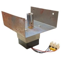 Tüplü ve doğalgazlı döner makinalarına uyumlu, u şeklindeki kalın montaj sacına entegre edilmiş klemens bağlantılı alt motor takımının yan profil açısı. Teknik şartnameye ve milimetrik montaj ölçülerine uygun sanayi tipi motor resmi.