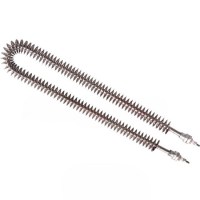 R6022 kodlu 45 cm boyunda 1500 Watt serpantinli rekorlu U tipi rezistans görseli. Kaliteli Cr-Ni paslanmaz malzemeden üretilmiş, endüstriyel fırın ve hava ısıtıcıları için uygun orijinal sanayi tipi ısıtıcı.İmalatçısından İndirimli Elektrikli Isıtıcı Rez