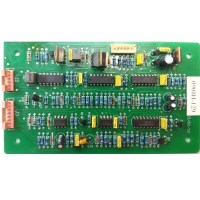 Elektronik kontrol ve kumanda kartı. Görselde kart üzerindeki entegreler, diyotlar, dirençler, transistörler ve bağlantı için kullanılan J1, J2, J3 iğneli pin girişleri gibi teknik detaylar net bir şekilde sergilenmektedir.