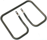 İnoksan küçük tip tost makineleri için üretilmiş, 16x21 cm boyutlarında, 800W gücünde, soketli bağlantı uçlarına sahip, paslanmaz krom çelikten imal edilmiş orijinal üst kapak ısıtıcı rezistansı görseli.