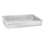 Kuzine, pasta ve börek fırınlarında kullanıma uygun, 40x60x8 cm boyutlarında, özel preslenmiş paslanmaz çelik endüstriyel fırın tepsisi. Yuvarlak köşeli yapısıyla hijyenik ve dayanıklıdır. Kapaksız model olup profesyonel pişirme için idealdir.