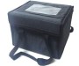 35x30x25 cm boyutlarında, siyah renkli, üstten cırt cırtlı kapak sistemine sahip Impertex kumaş fast food taşıma çantası. Isı yalıtımlı iç yapıya sahip, elde taşınabilir veya motor arkasına uygun kompakt profesyonel yemek servis ekipmanı.