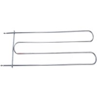 1250 W gücünde, 220 V ile çalışan fırın ısıtıcısı rezistans. 8,5 mm çapındaki Cr-Ni rezistans borusu ile endüstriyel ve sanayi tipi fırınlarda ısıtma ihtiyacına yönelik yedek parça çözümüdür.