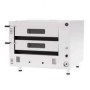 720x720 mm iç pişirme alanı, 1117x1017x790 mm dış ölçüler. 450°C'ye ulaşan yüksek ısı ve 19 kW güç kapasitesi. Paslanmaz gövdeli, endüstriyel mutfaklar için profesyonel pişirme çözümü.