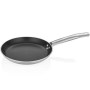 28 cm ölçüsündeki indüksiyon krep tavası, alüminyum gövdesi ve 2 kat non-stick kaplamasıyla krep, omlet ve pankek hazırlamayı kolaylaştırır. 304 paslanmaz çelik sapı, düz tabanı ve indüksiyon diskiyle profesyonel mutfaklar için uygundur.