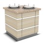Isıtmalı tabak dispenserinin ölçüleri 1100x900x900 mm olup, bu ısıtmalı tabak dispenseri ısıtmalı olup 2 tabaklıdır - Isıtmalı tabak dispenseri satış telefonu 0212 2370751