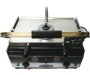 Senur ıslak hamburger tost makinesi. 45x30 cm döküm yüzeyli, 2500 Watt gücünde paslanmaz çelik büfe tipi ısıtıcı. Altı düz üstü oluklu döküm yüzeyli profesyonel ıslak hamburger ekmeği ısıtma makinesi.