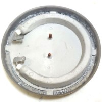 1000W 10.5 cm çapında yuvarlak gizli kahve cezvesi rezistansı. Alüminyum döküm plakalı, 230V su ısıtıcı kettle ve Türk kahvesi makinesi taban ısıtma parçası. Bayıner, Myco ve Macblue uyumlu paslanmaz çelik ısıtıcı rezistans tamir, bakım, onarım servisi.