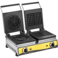 Belçika usulü waffle lezzetini en yüksek kalitede sunan sanayi tipi çiftli makine; 21 cm çapındaki döküm yüzeyleri sayesinde homojen pişirme sağlar. 45 kg ağırlığındaki sağlam gövdesi ve paslanmaz rezistansıyla kafe ve restoranlar için en dayanıklı çözüm