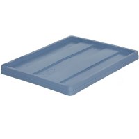 510x610 mm ölçülerinde, RAL7046 gri renkli endüstriyel YYPE plastik kasa kapağı görseli. Darbelere dayanıklı gövdesi, 50x60 cm kasalara tam oturan kenar kanalları ve kilitli istifleme özelliği sunan orijinal yedek aksesuar ünitesi.