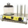 Amerikan tipi hot dog servisi için tasarlanan 4 kazıklı sosis haşlama makinesi, kavanozda sosis hazırlarken dört kazıkla ekmek ısıtmayı sağlar. 51x28x36 cm ölçülerindeki elektrikli makine, büfe, cafe ve restoranlarda pratik kullanım sunar.
