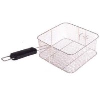 8 litre kapasiteli krom kızartma sepeti; 30x20x13 cm ölçüsü, inox çelik tel ve çubuk yapısı ve önden kancasıyla profesyonel fritözlerde kullanılır. Fritöz ölçüsüne uygun özel ölçülü sepet üretimi de yapılabilir.