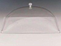 Pastane, kafe ve açık büfe teşhirleri için tasarlanan 34,5x54,5 cm ölçülerindeki şeffaf fanus tepsi kapağı, kurabiye og poğaçalarınızın hijyenini tam korur. Dayanıklı malzemeden imal edilen şık sunum kapağı, kolay temizlenir ve uzun ömürlüdür.