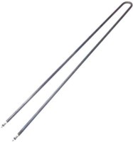 Kokoreç pişirme tezgahları ve endüstriyel fırınlarda kullanılan, 5x78 cm boyutlarında, 1500W trifaze gücünde, korozyona dayanıklı inox krom borudan imal edilmiş profesyonel kuru tip U ısıtıcı rezistans.