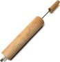 Makara tatlı makinesi için konik ahşap merdane, paslanmaz şişli 55 cm Chimney Cake oklavası, Macaristan tatlısı pişirme ocağı yedek parçası profesyonel ahşap makara.