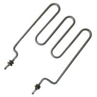 25 cm boyunda, 16,3 cm genişliğinde ve 8,5 mm boru çapına sahip, 3500W gücündeki, yüksek kaliteli 316 paslanmaz çelikten imal edilmiş orijinal Uninox/Empero makarna haşlayıcı ve bulaşık makinesi ısıtıcı rezistans.