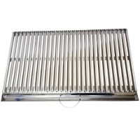Kaliteli paslanmaz çelik sacdan üretilen barbekü ve mangal üst ızgarası, yüksek ısıya ve korozyona dayanıklıdır. Eşit ısı dağılımı sayesinde etleri mükemmel pişirir. Kolay temizlenebilir, hijyenik yapısıyla açık alan keyfinizi uzun yıllar güvenle sürdürü