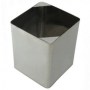 20x20x25 cm boyutlarında, 9 litre hacimli 430 kalite paslanmaz çelik Maraş dondurma kovası. Dondurma dolapları için uygun, parlak yüzeyli, darbelere dayanıklı ve gıda hijyenine uygun profesyonel Maraş dondurma imalat ve servis kovası tasarımı.
