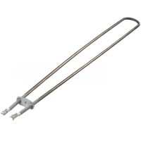 6,5 mm boru çapına sahip, 500W gücünde, Cr-Ni malzemeden üretilmiş orijinal Matador pizza fırını ısıtıcı rezistansının, endüstriyel fırınlarda kullanıma uygun detaylı yakın çekimi.