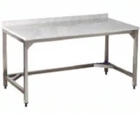 1200x700x850 mm ölçülerinde, üstü Marmara mermerli, alt şasesi paslanmaz krom çelikten üretilmiş arkası sırtlı çalışma masası. Yüksekliği ayarlanabilir rotil ayaklı, profesyonel pastane ve hamur açma tezgahı. 85 kg ağırlığında dayanıklı endüstriyel masa.