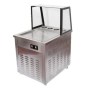 1200W gücü ve R410a çevreci gazı ile verimli çalışma sunar. Dijital göstergesiyle soğukluk ayarını yönetebilir, dondurma şovunuzu müşterileriniz için unutulmaz kılabilirsiniz.