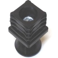 Endüstriyel mutfak, hastane ve yemekhane ekipmanlarında kullanılan 40x40 mm ölçüsünde siyah sert plastik rotil ayak. 4 cm'lik kare profillerin içine çakılarak monte edilir. Vidalı yüksekliği ayarlanabilir yapısıyla tezgahlarınızda sallantıyı önler.Pa