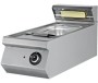 Üstten infrared seramik ısıtıcılı, GN 1/1 küvet kapasiteli, paslanmaz çelik gövdeli profesyonel patates dinlendirme ve yağ süzme ünitesi. 40 cm genişliğinde set üstü kullanıma uygun, ergonomik ve hijyenik endüstriyel mutfak patates sıcak tutucu.