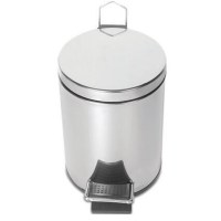 Ø18x23 cm ölçülerindeki 3 litrelik paslanmaz çöp kovası, dayanıklı pedallı mekanizması ve hafif yapısıyla pratik bir kullanım sunar. 430 kalite krom çelikten imal edilen şık ve sade tasarımı, banyo ve ofis gibi dar alanlarda maksimum hijyen ve estetik sa