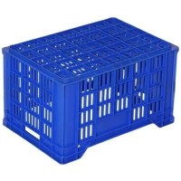 Atölye ve fabrika içi parça depolama, sevkiyat için istiflenebilir plastik malzeme taşıma kasası.