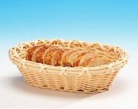 Restoran, kafe, otel ve ev kullanımına uygun 18x23x7 cm boyutlarında plastik ekmek sepeti. Hasır örme tasarımıyla estetik bir görünüm sunarken, yıkanabilir plastik yapısıyla uzun ömürlü ve hijyenik bir masa üstü sunum imkanı sağlar.