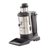 İmalatçısından paslanmaz çelik hazneli, otomatik besleme ağızlı Robot Coupe J 100 Ultra endüstriyel katı meyve ve sebze sıkacağı. Meyve suyu stantları ve süpermarketler için kompakt ve yüksek verimli profesyonel çözüm.