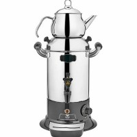 Sanayi tipi çay semaveri ofislerde, kafelerde, açık büfelerde, işyerlerinde, çay ocaklarında çay demlemeye çay pişirmeye yarayan 5 litre kapasiteli sanayi tipi çay semaveridir