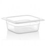 Plastik gastronom küvet modellerinden olan bu şeffaf plastik meze küvetinin imalatı 17,6x16,2 cm olup derinliği 6,5 cm olarak yapılmıştır.Şeffaf plastik meze küveti otellerde restoranlarda lokantalarda kafelerde kullanıma uygundur