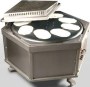 1320x1520x1200 mm ölçülerinde, paslanmaz gövdeli, döner tablalı, hız ayarlı, CE belgeli ve GAZMER onaylı profesyonel gazlı lavaş pişirme fırını görseli. #lavaşfırını #lavaşpişirme #endüstriyelmutfak #dürümcü #yufkamakinesi #lavaşocağı